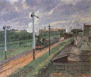 Camille Pissarro The Train Spain oil painting artist